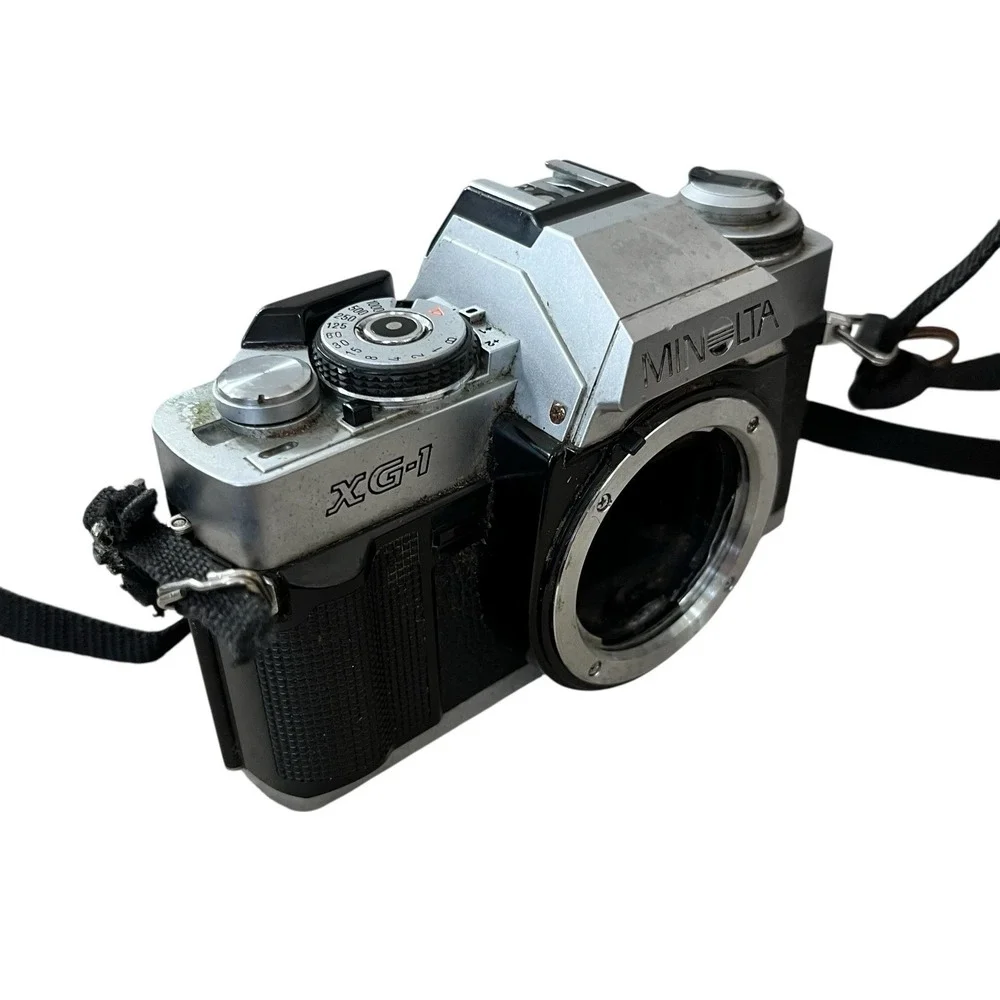 Minolta XG-1 35mm SLR Film Camera Body Only Untested Parts Repair Vintage